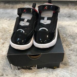 Kids Black and White Shoes